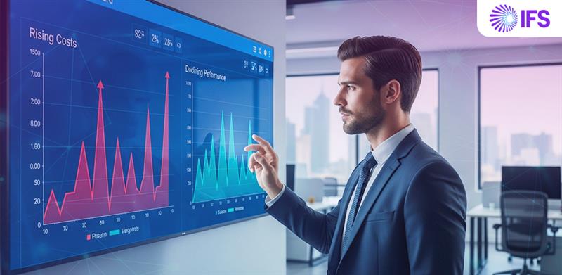 IFS Application Management Services performance comparison dashboard