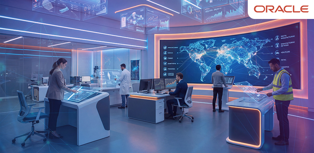 Oracle ERP Solutions digital transformation dashboard