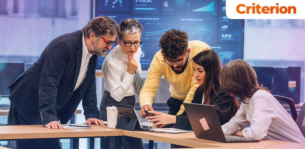 Criterion ERP dashboard for workforce management and business operations
