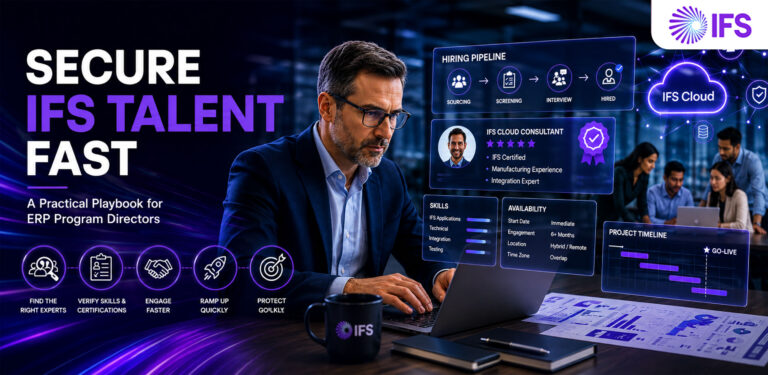 Secure IFS Talent Fast using specialist ERP recruitment, rapid onboarding, and IFS Cloud hiring strategies