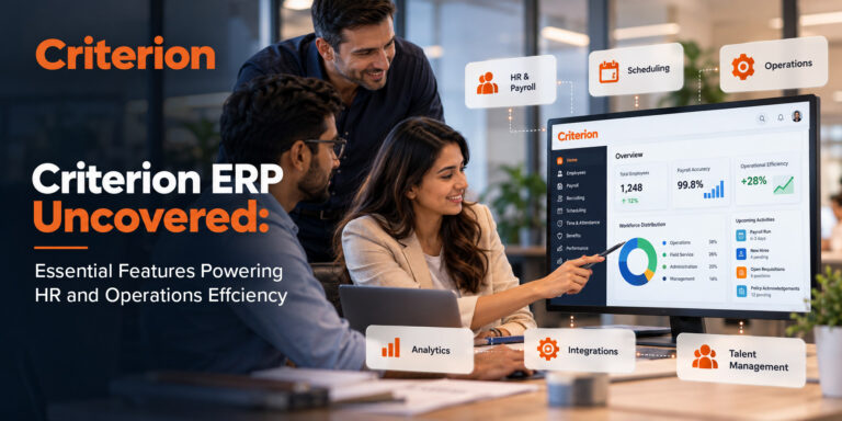 HR team using Criterion ERP to manage payroll and operations